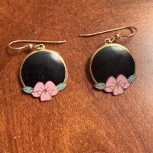 Vintage Woman's Floral Earrings